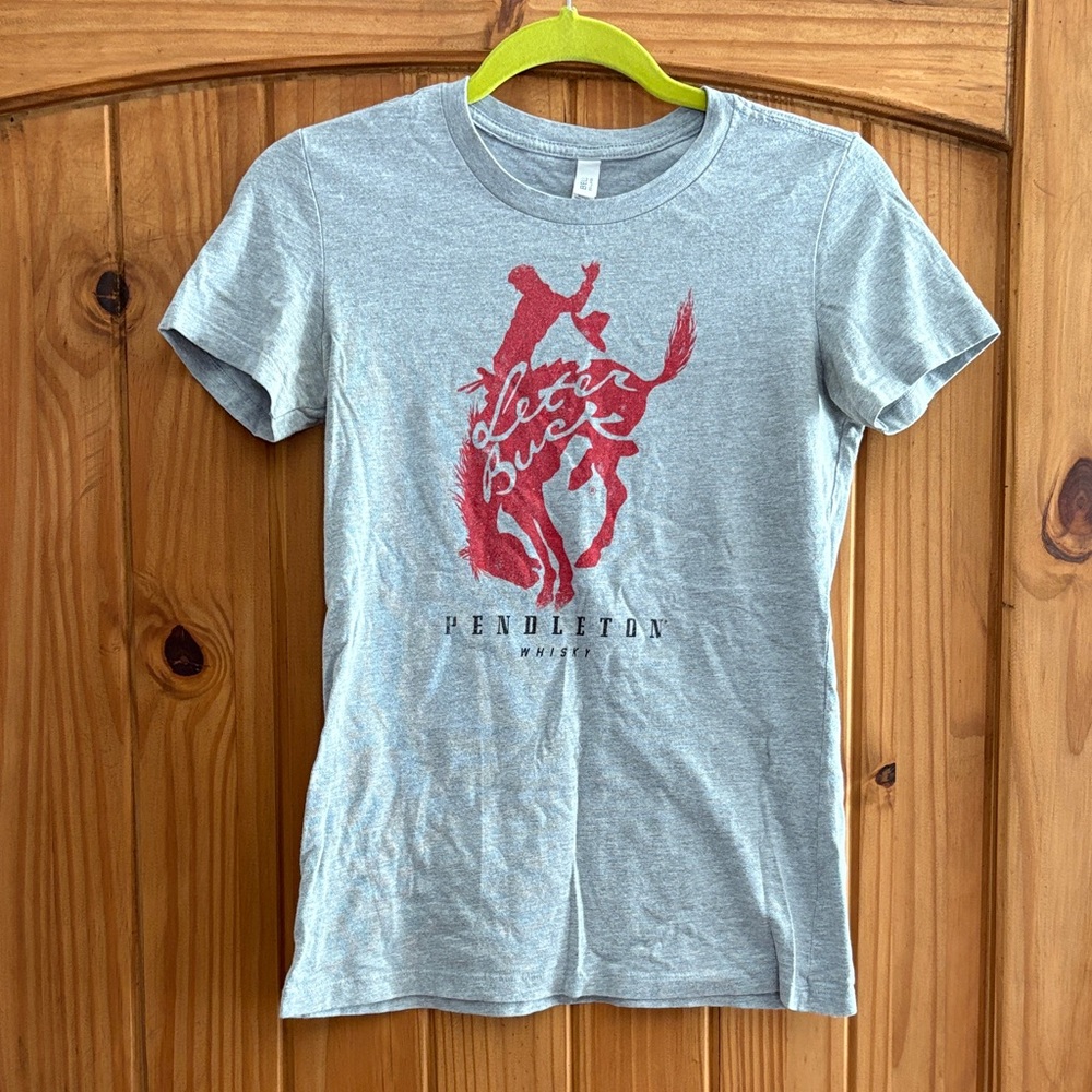Ladies Sz MED Pendleton Whisky Heather Gray Tee